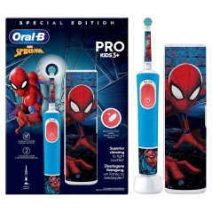 "Oral-B Vitality Pro Kids 3 Electric Toothbrush with Spider-Man Case - Fun & Effective Dental Care for Kids!"